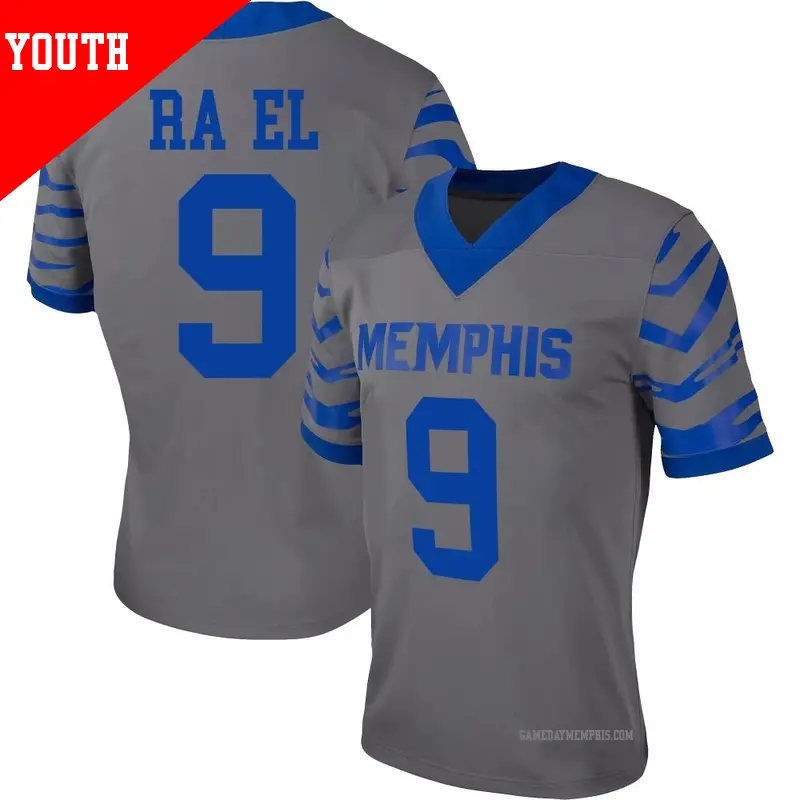 Women's #9 Tahj Ra-El Memphis Tigers Replica Grey Alternate
